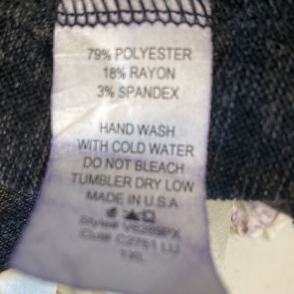 Women’s In Love Sleeveless Cardigan. Dark Grey Slightly Heathered. Size 1X. - Picture 6 of 6